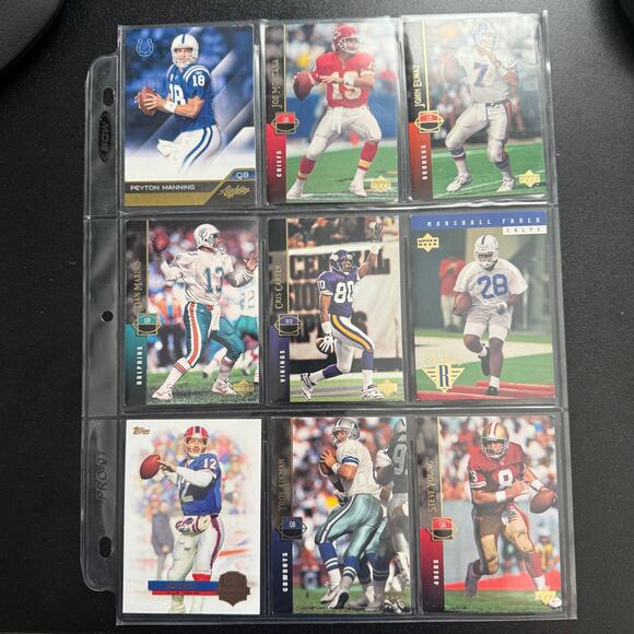 NFL Trading Cards Lot of 9 Various Cards - Picture 1 of 6
